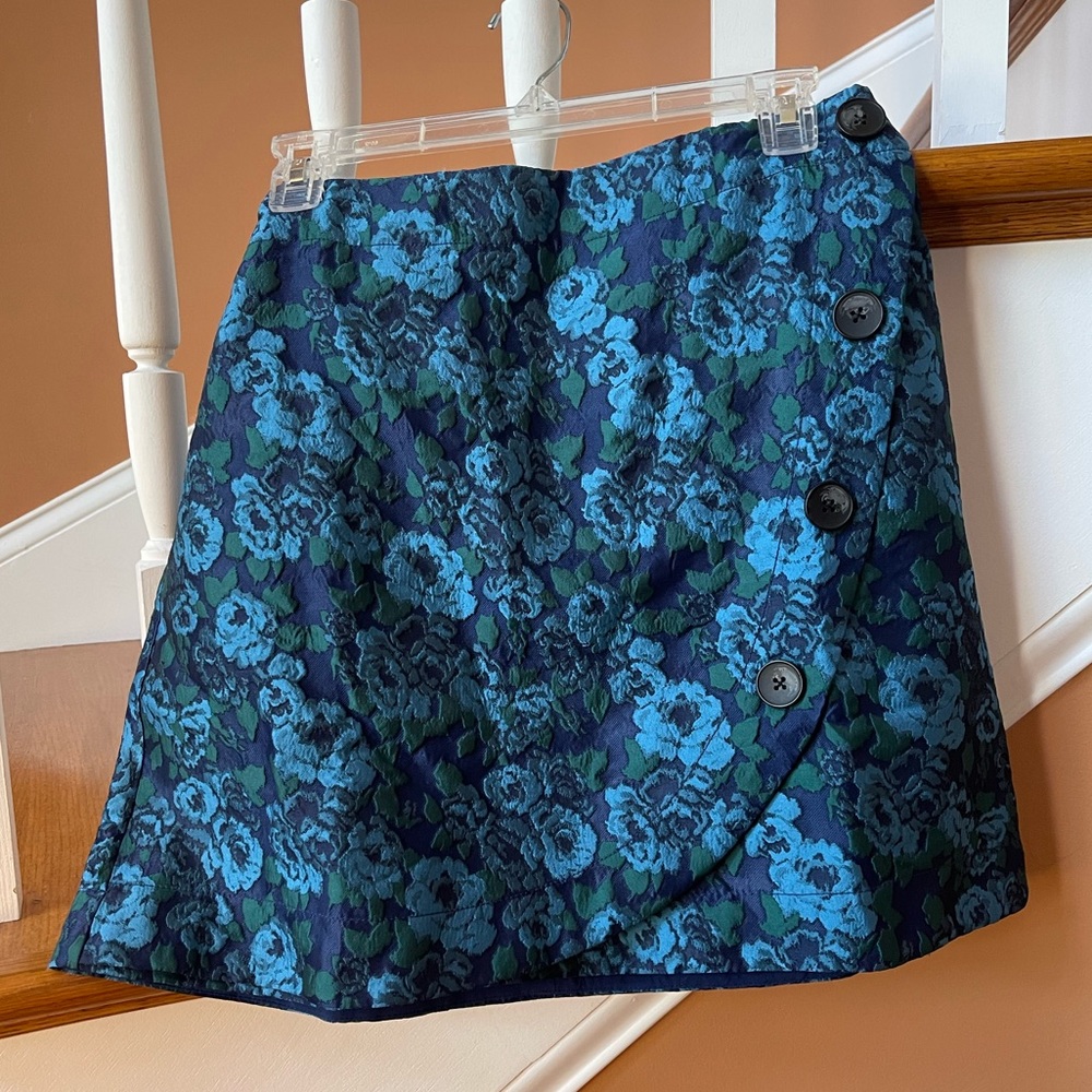 Anthro NWT Maeve Brocade Sz 8 lined mini skirt; top rated sold out @anthro